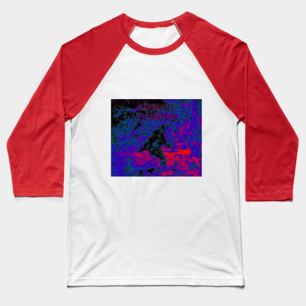 chromatic aberration: the search for sasquatch Baseball T-Shirt by andrei_jay